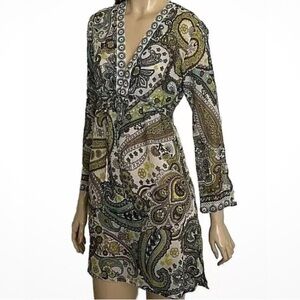 ATHLETA WOMENS DRESS COTTON/SILK  DRAWSTRING WAIST DRESS /BEACH COVER SZ S